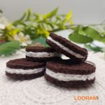 Breloc biscuite oreo croșetat - pe comandă