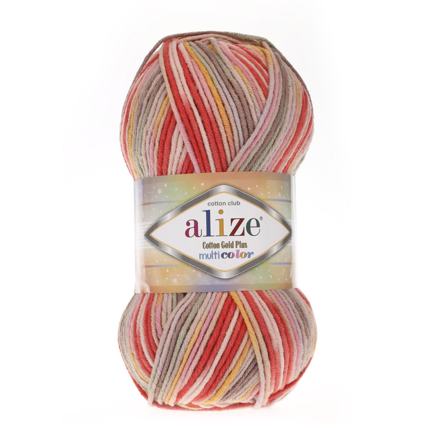 Cotton gold plus Alize fir bumbac si acril multicolor 52198