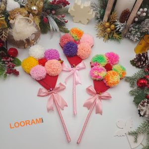 Sorcova vesela handmade cu ciucuri clopotei si nume - pe comanda(5)