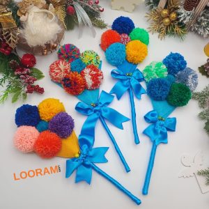 Sorcova vesela handmade cu ciucuri clopotei si nume - pe comanda(6)