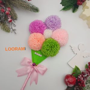 Sorcova vesela handmade cu ciucuri clopotei si nume - pe comanda(8)
