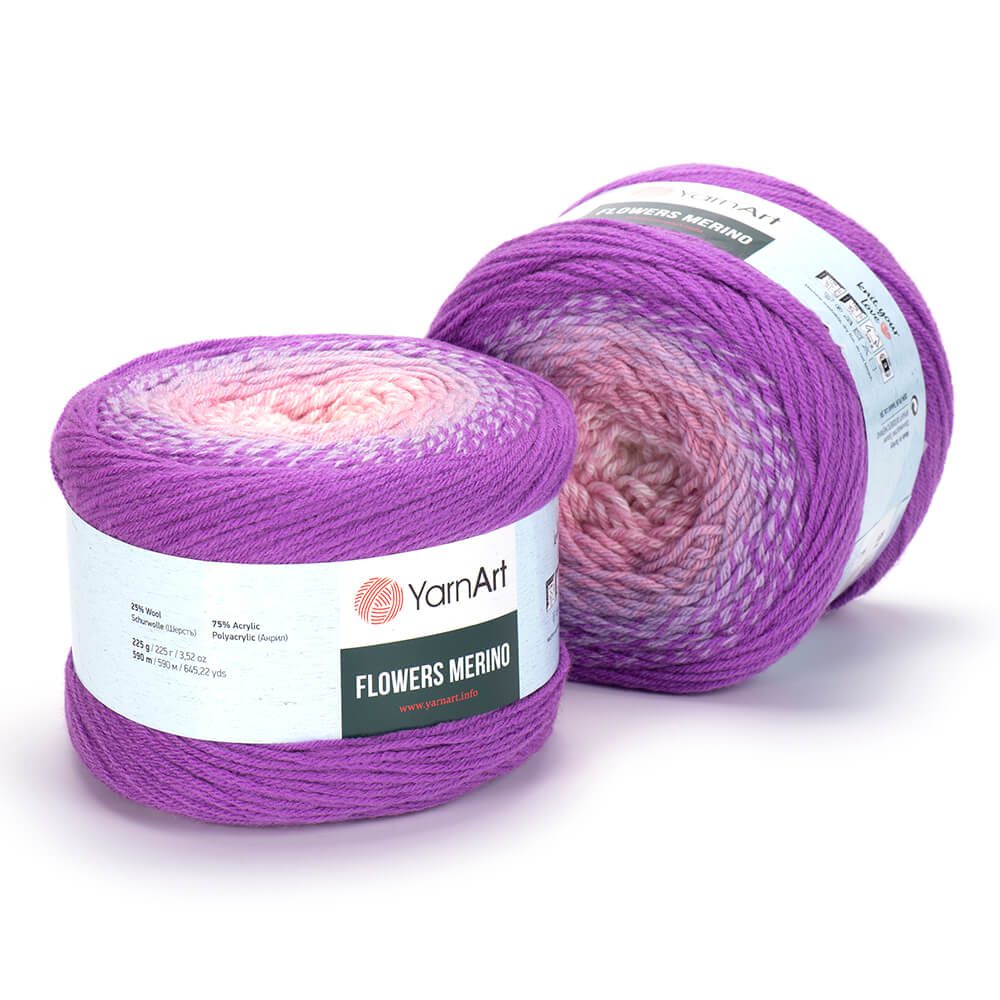 Flowers Merino YarnArt fir acril si lana multicolor 531