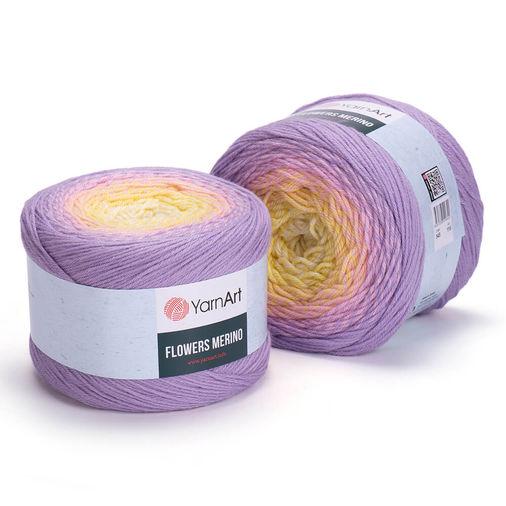Flowers Merino YarnArt fir acril si lana multicolor 545