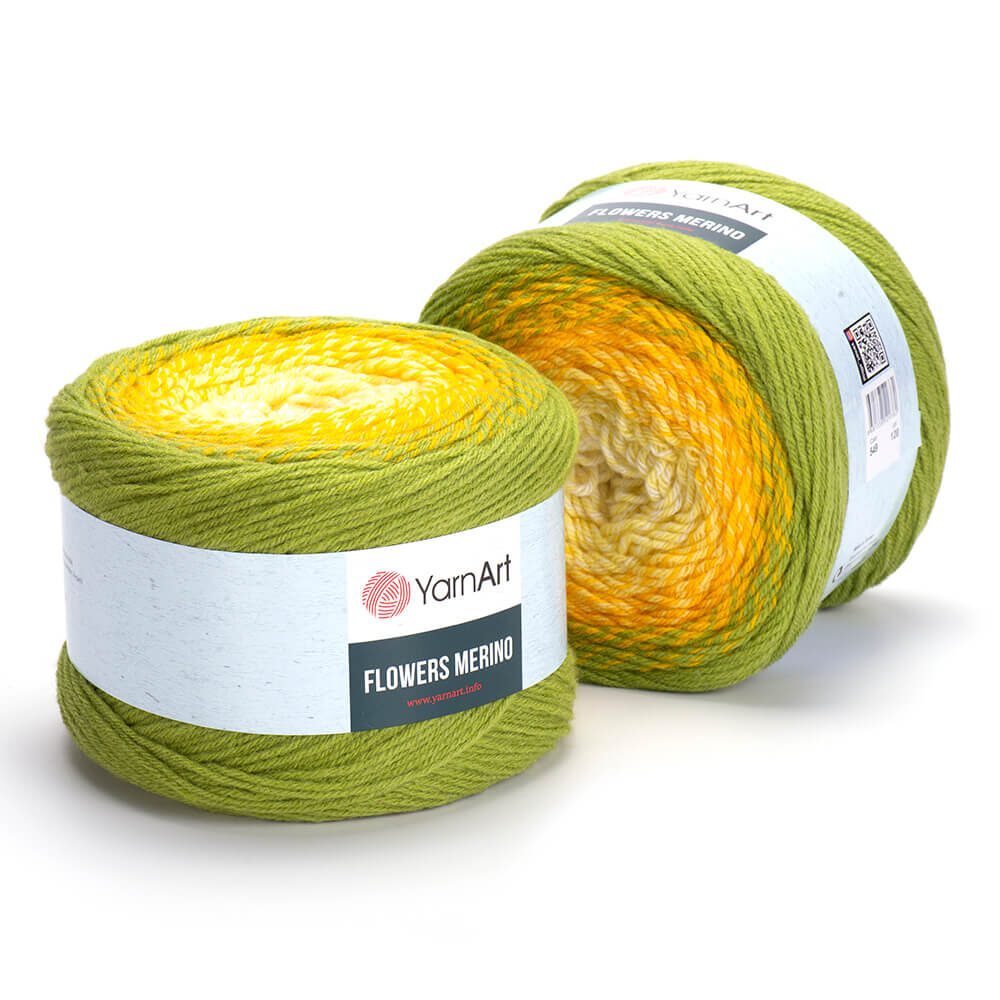 Flowers Merino YarnArt fir acril si lana multicolor 549