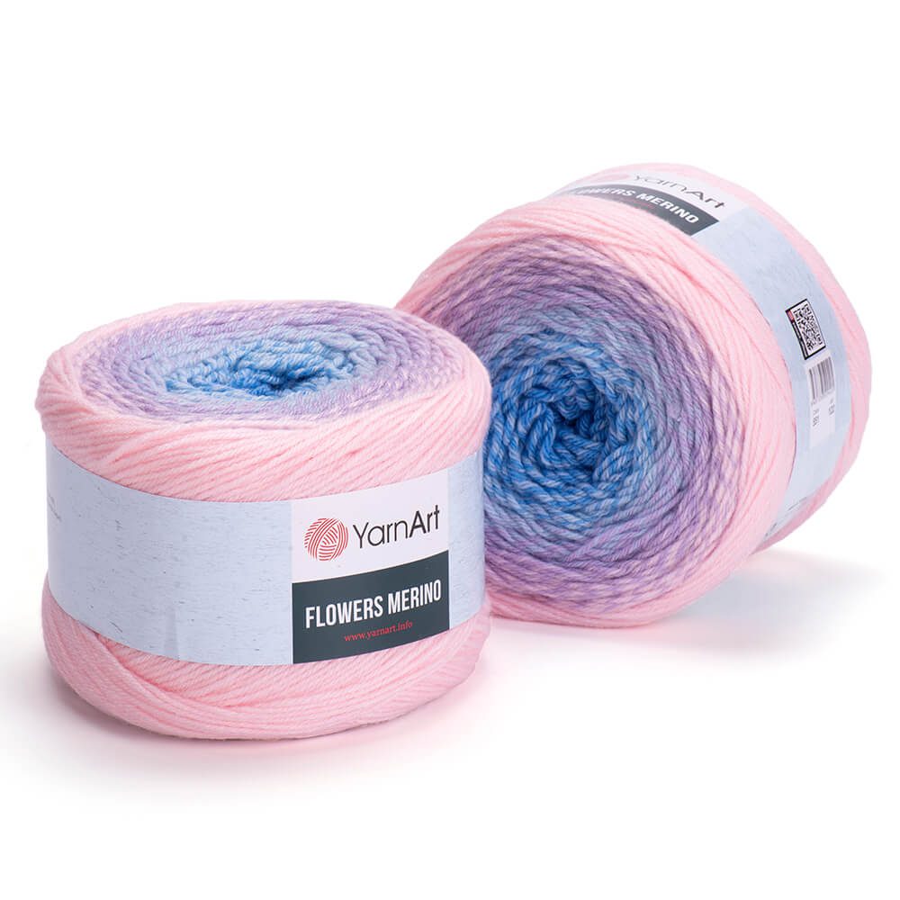 Flowers Merino YarnArt fir acril si lana multicolor 551