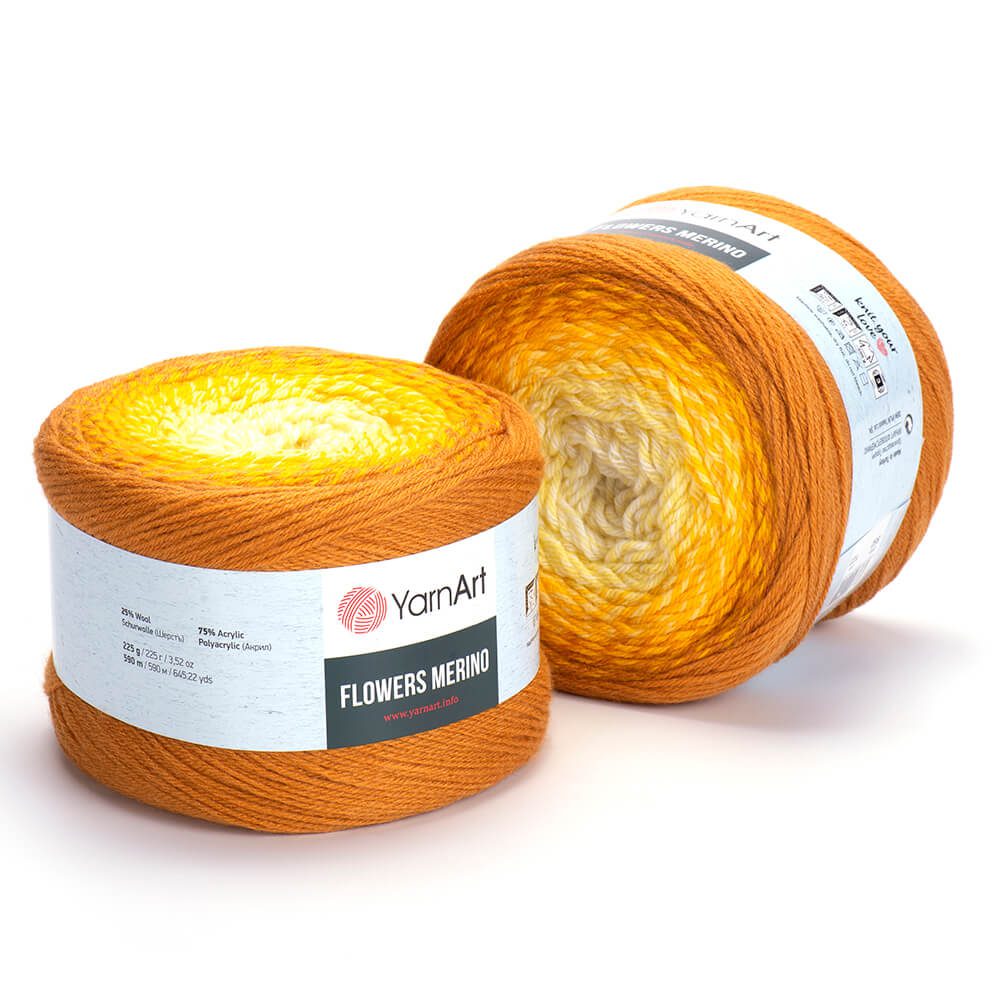 Flowers Merino YarnArt fir acril si lana multicolor 552