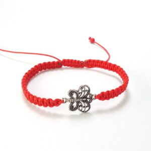 Bratara handmade rosie martisor FLUTURE