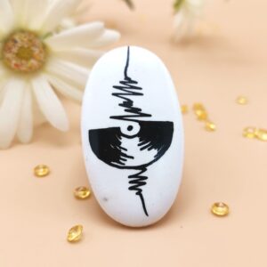 Brosa martisor Muzica - martisor handmade - portelan artizanal
