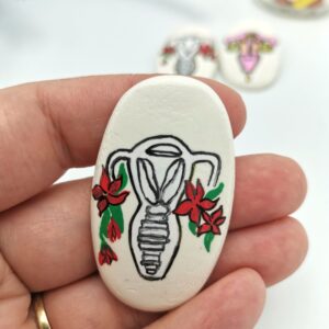 Brosa aparat reproductiv feminin - martisor ginecologie