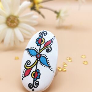 Brosa martisor Floare stilizata
