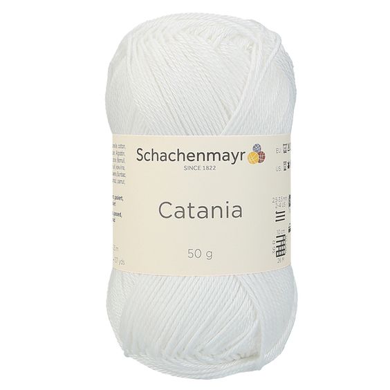 Catania Schachenmayr fir bumbac mercerizat alb 106