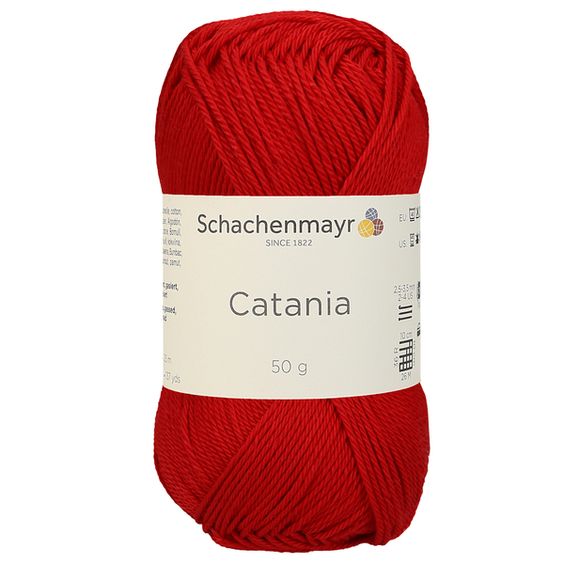 Catania Schachenmayr fir bumbac mercerizat rosu 115