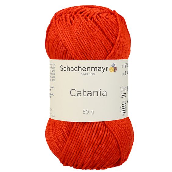Catania Schachenmayr fir bumbac mercerizat rosu portocaliu 390