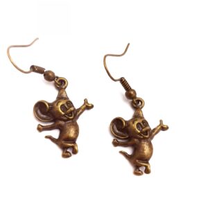 Cercei Jerry metalici bronz