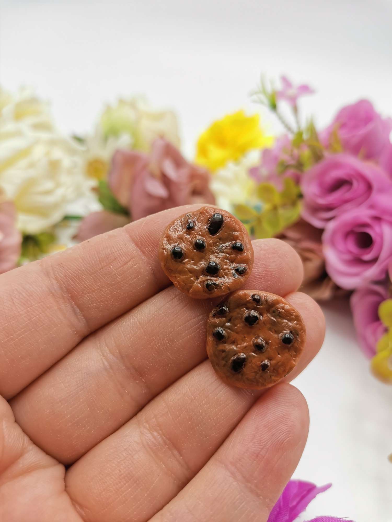 cercei biscuiti cu ciocolata handmade lucrati manual (1)