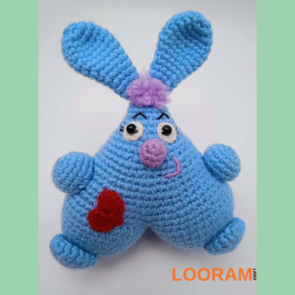 cutie cadou jucarie crosetata iepuras lucrat manual (6)