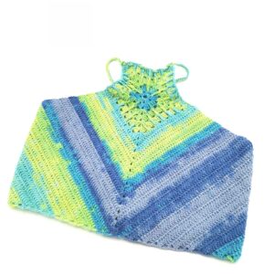 Top crosetat multicolor