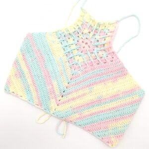 Top crosetat manual multicolor - bluza handmade