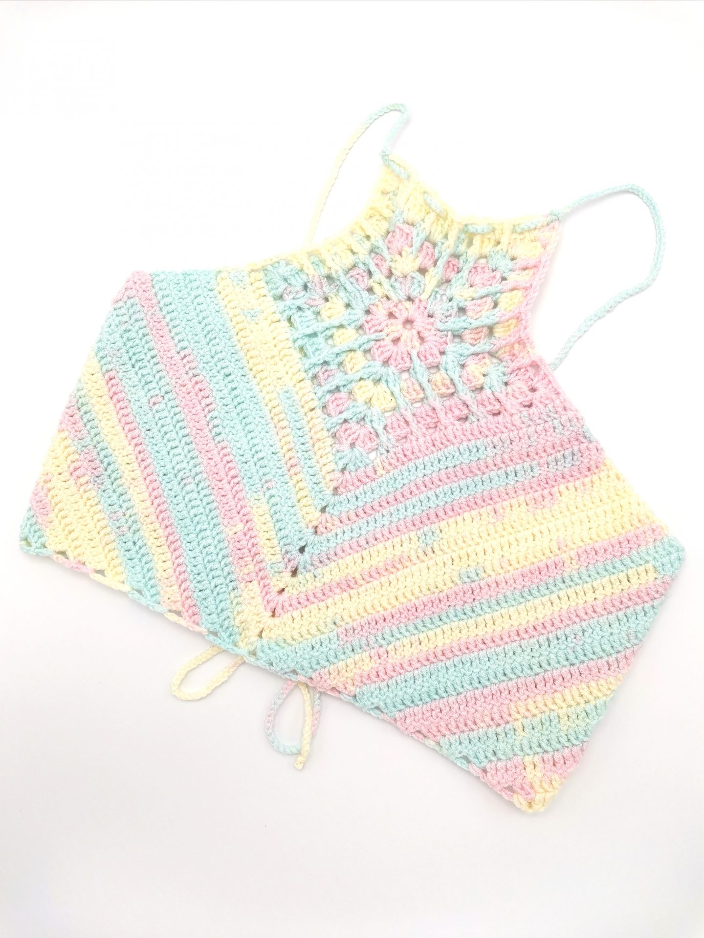 Top crosetat manual multicolor – bluza handmade
