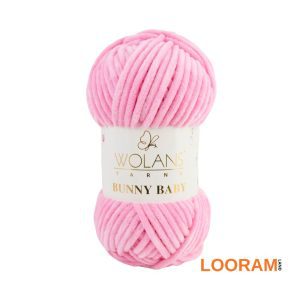 Bunny Baby Wolans fir pufos catifea ROZ închis 06