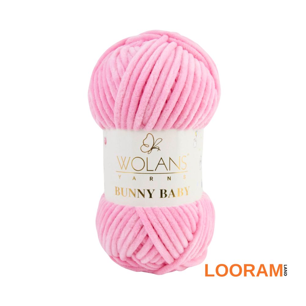 Bunny Baby Wolans fir pufos catifea ROZ închis 06