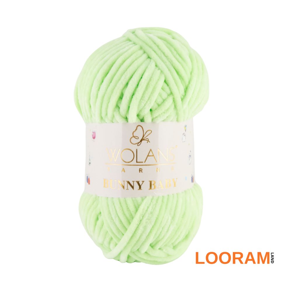 Bunny Baby Wolans fir pufos catifea VERDE LIME 47 Bunny Baby Wolans fir pufos catifea VERDE LIME 47