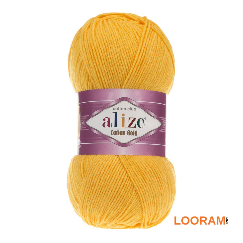 Cotton Gold Alize mix bumbac și acril Galben Mimoză 216