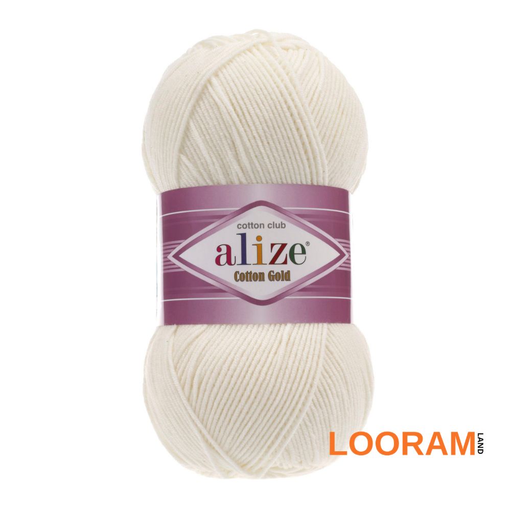 Cotton Gold Alize mix bumbac și acril Crem 62
