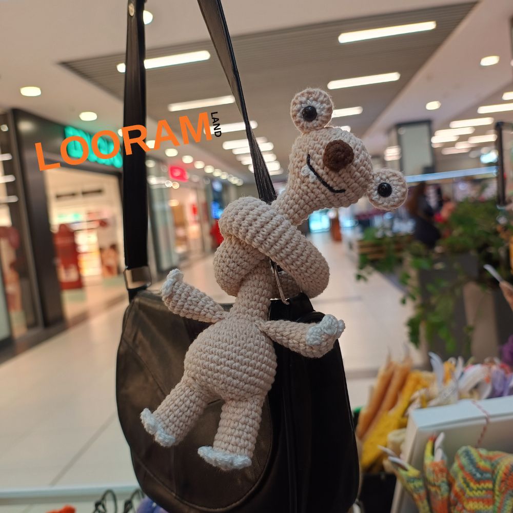 Sid jucărie croșetată - accesoriu pentru geantă - model 2 - pe comandă (6)