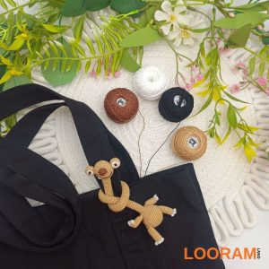 Sid jucărie croșetată - accesoriu pentru geantă - pe comandă