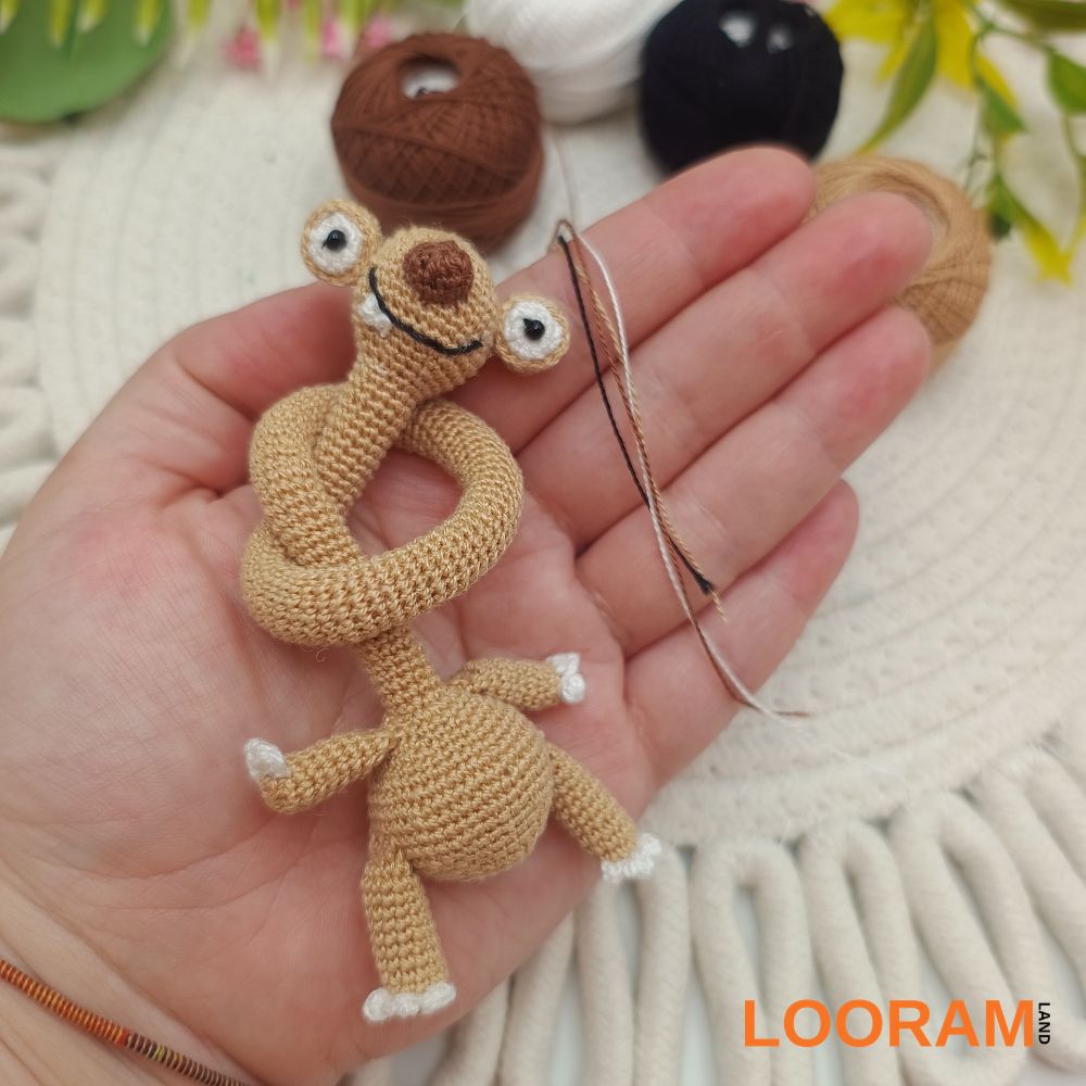 Sid jucărie croșetată - accesoriu pentru geantă - pe comandă(2)