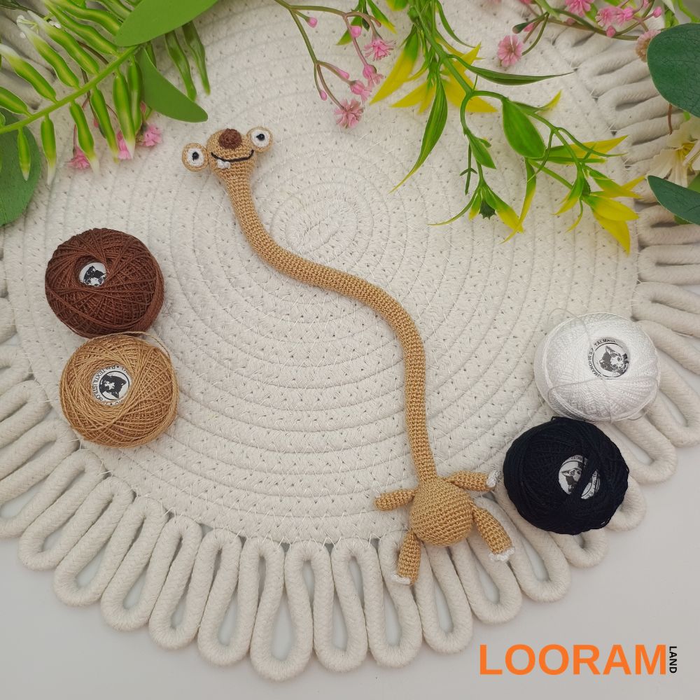 Sid jucărie croșetată - accesoriu pentru geantă - pe comandă(3)